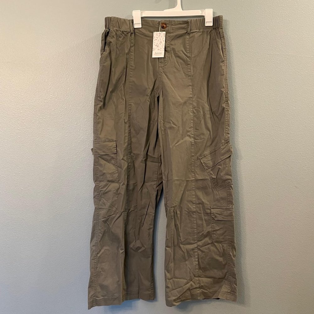 NWT Baggy Cargo Pants Sage Green Womens XL